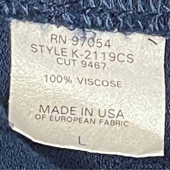 Revolve Krisa wide leg satiny blue pants pull on comfortable flowy pockets sz L - Picture 6 of 6